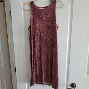 Athleta Sleeveless Just Above The Knee Dress in Burgundy